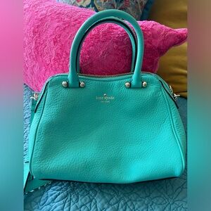 New Beautiful Kate Spade aqua blue hand bag crossbody